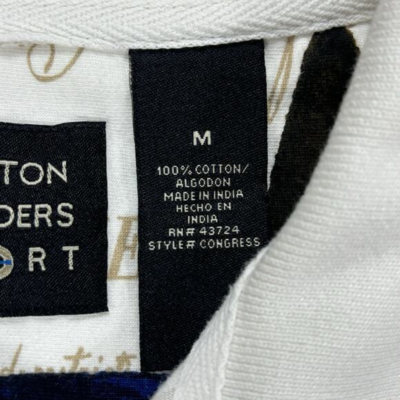 Cotton Traders Sport Polo Shirt MED Declaration Of Independence All Over Print - Picture 4 of 15